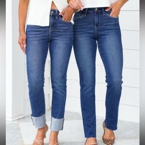 NWT Lovervet High Rise Cuffed Straight Leg Jeans 3/26